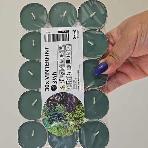 🍒🍒 (Retired) VINTERFINT Scented tealight, Winter fir/green, 3.5 hr - Picture 5 of 6